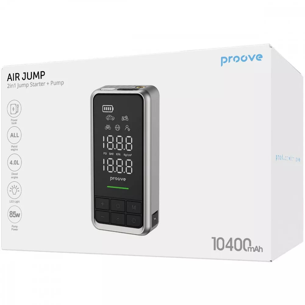 Podarynok V Avto™ Jump Starter + Pump 2 in 1 Proove Air Jump 10400mAh 1000A