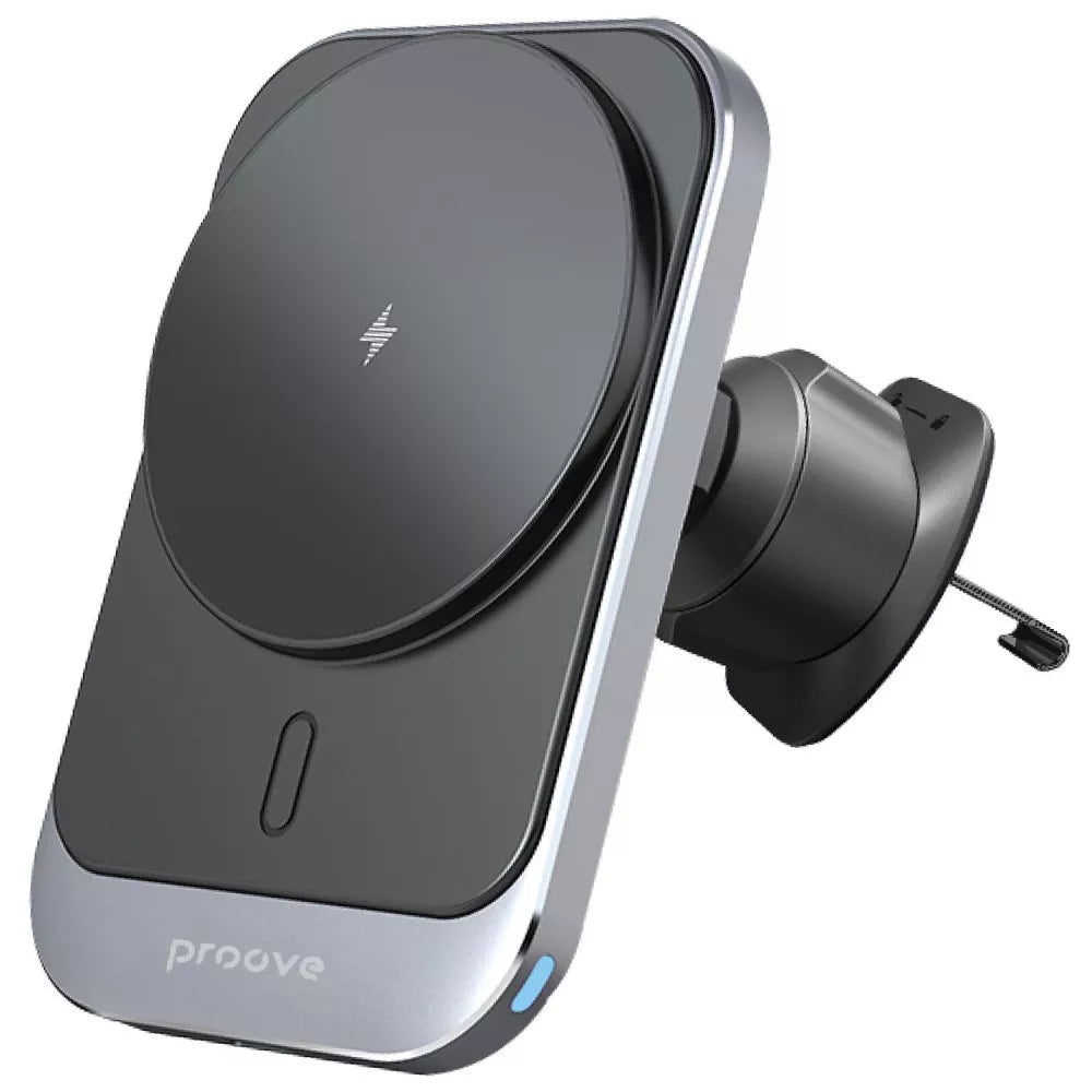 Автомобільний тримач Podarynok V Avto™ з бездротовим зарядним пристроєм Proove Square Magnetic Pro 15W