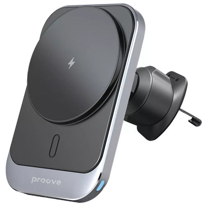 Автомобільний тримач Podarynok V Avto™ з бездротовим зарядним пристроєм Proove Square Magnetic Pro 15W