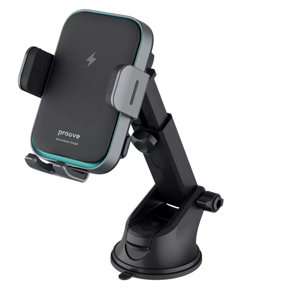 Автомобільний тримач Podarynok V Avto™ з бездротовим зарядним пристроєм Proove Triple Clamp Pro 15W